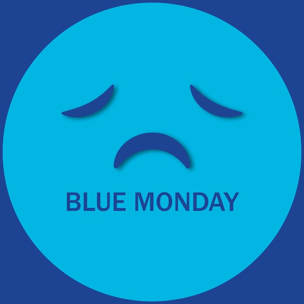 Plantilla de vectores del lunes azul