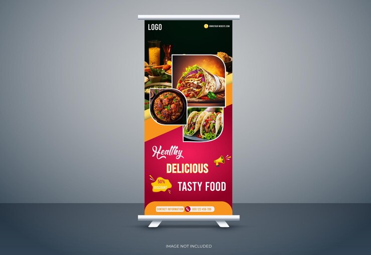 plantilla vectorial de banner de comida para restaurantes etiquetas relacionadas