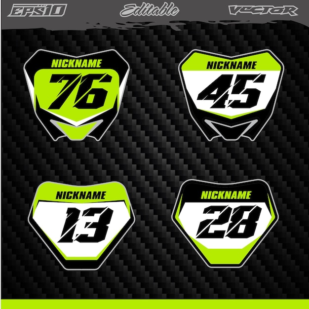 plantilla vectorial de calcomanías de fondo para automóviles y motocross deportivos