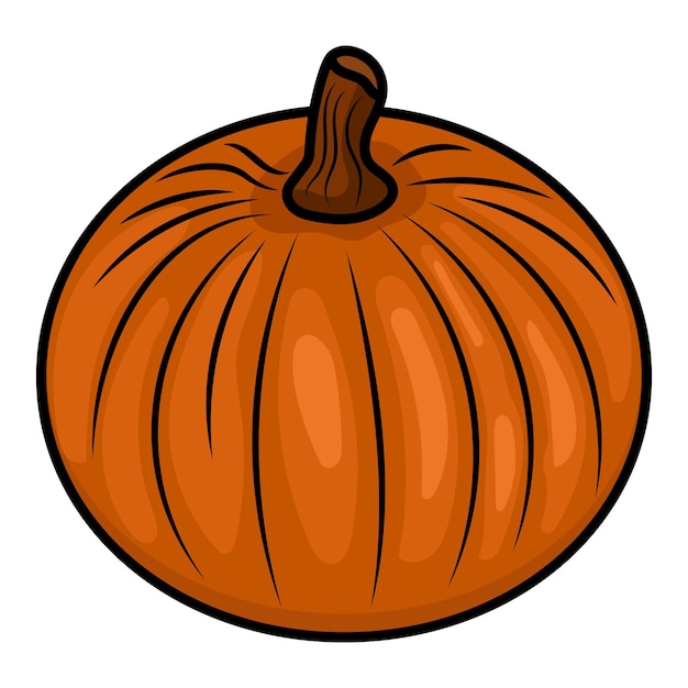 Plantilla vectorial de dibujo grabado vegetal de calabaza