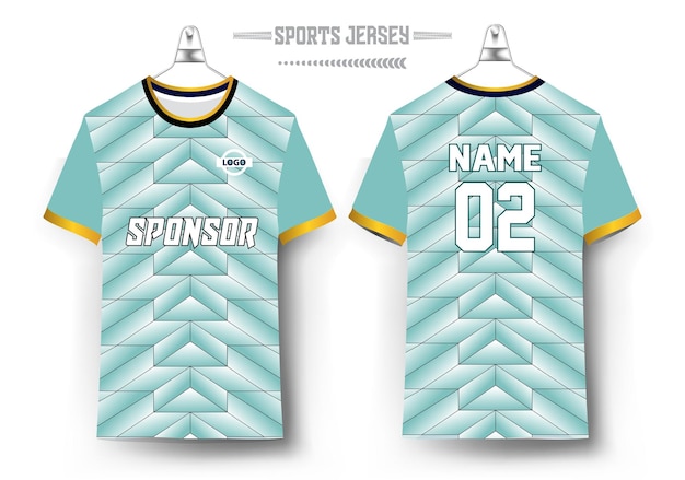 plantilla vectorial de diseño de camiseta deportiva con maqueta