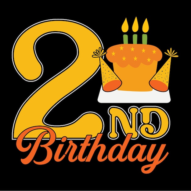 Plantilla vectorial de diseño de camisetas de cumpleaños