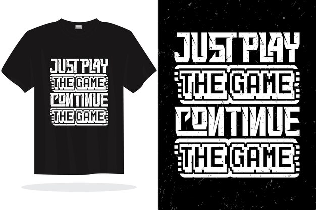 plantilla vectorial de diseño de camisetas de juegos