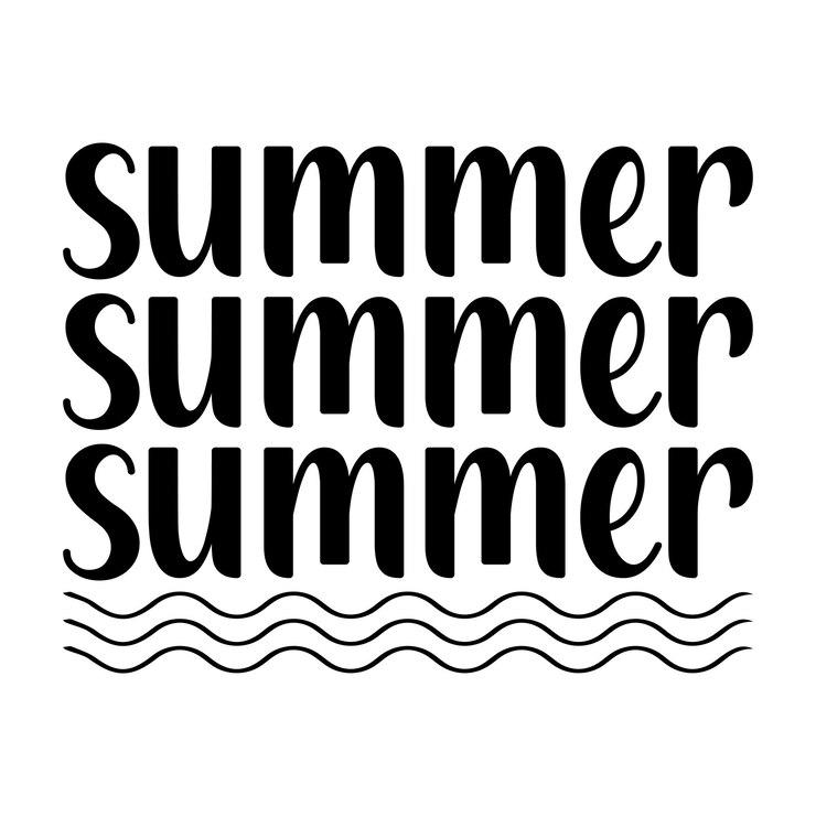 plantilla vectorial de diseño de camisetas de tipografía SVG de verano