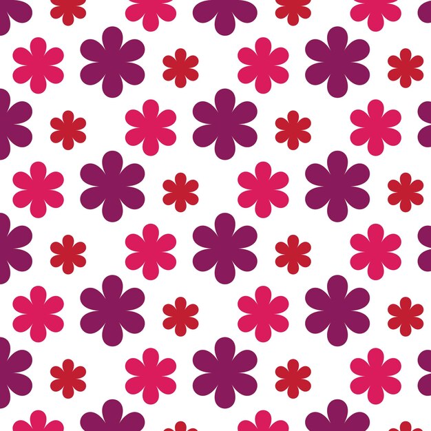 plantilla vectorial de diseño de fondo con patrón floral