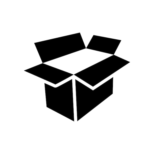 plantilla vectorial de diseño de icona de caja