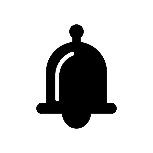 plantilla vectorial de diseño de icona de campana de la escuela