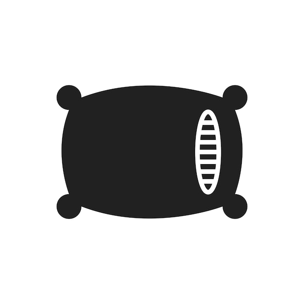 plantilla vectorial de diseño de icono de almohada