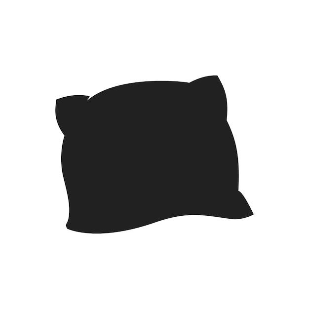 plantilla vectorial de diseño de icono de almohada