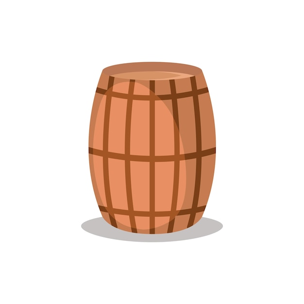 plantilla vectorial de diseño de icono de barril de madera
