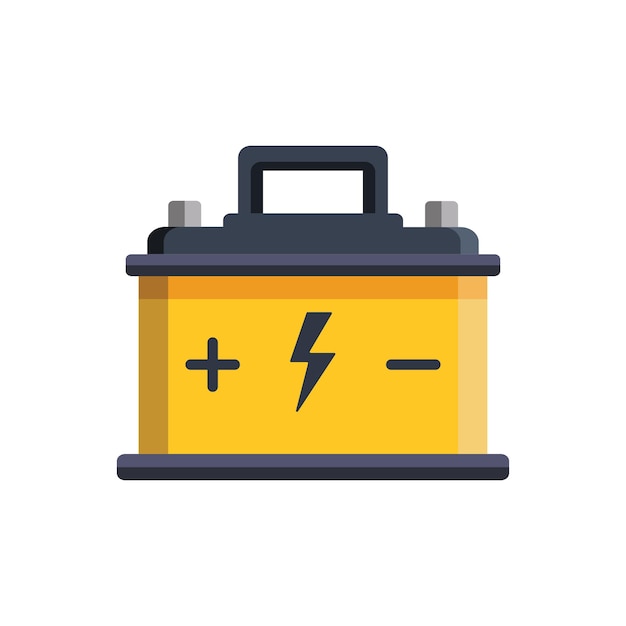 plantilla vectorial de diseño de icono de batería de automóvil