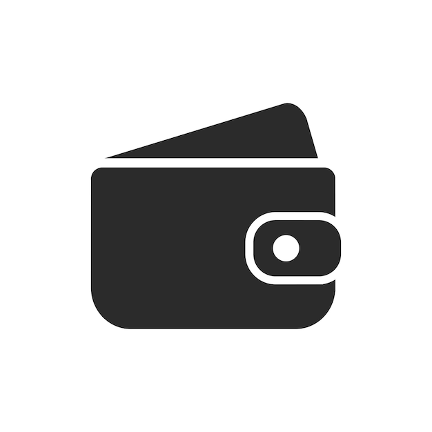 plantilla vectorial de diseño de icono de billetera