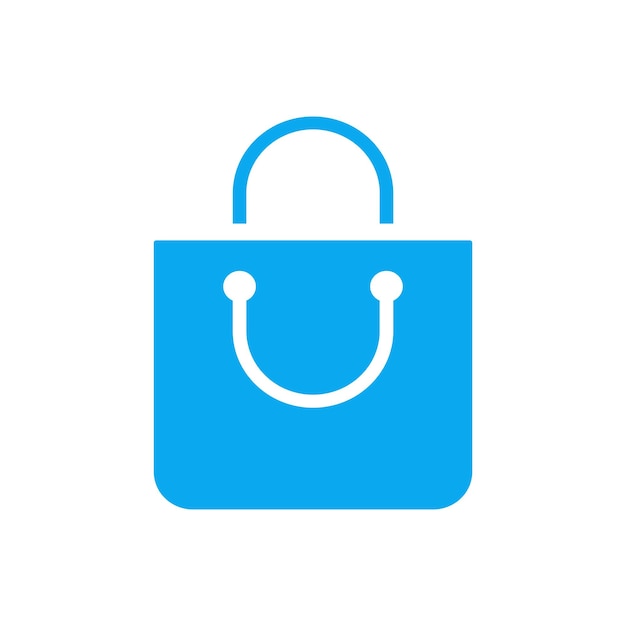 plantilla vectorial de diseño de icono de bolsa de compras