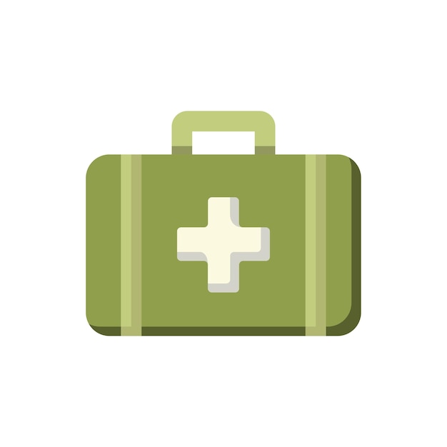 plantilla vectorial de diseño de icono de caja de primeros auxilios