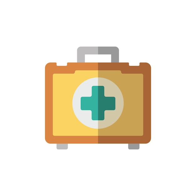 plantilla vectorial de diseño de icono de caja de primeros auxilios