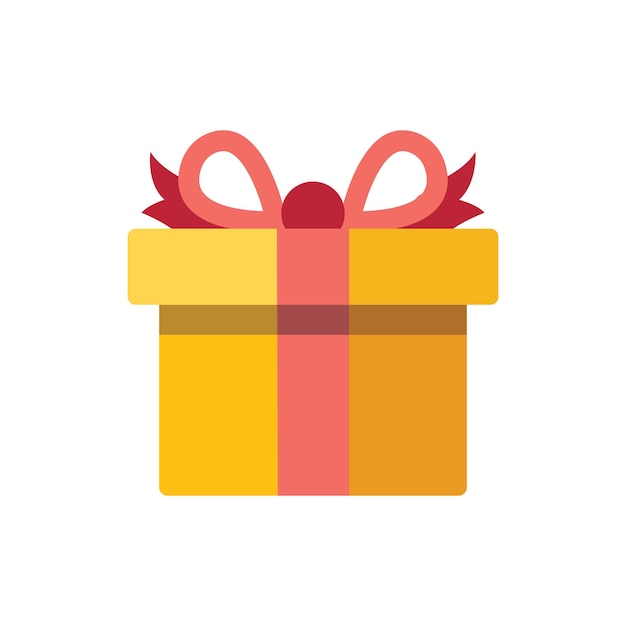 plantilla vectorial de diseño de icono de caja de regalos
