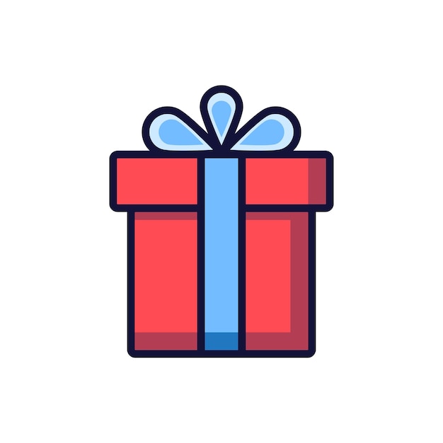 plantilla vectorial de diseño de icono de caja de regalos