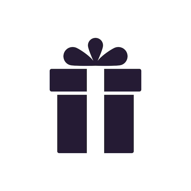 plantilla vectorial de diseño de icono de caja de regalos