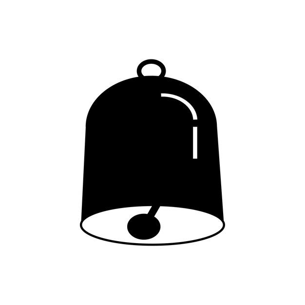 plantilla vectorial de diseño de icono de campana