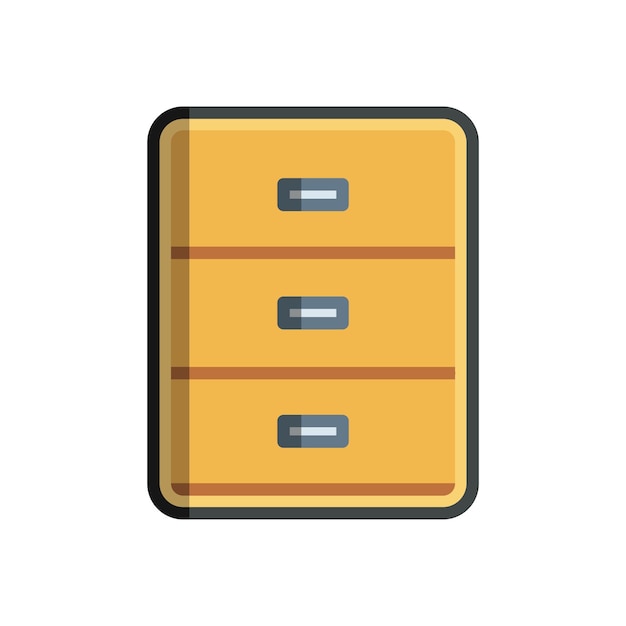 plantilla vectorial de diseño de icono de gabinete