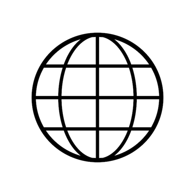 plantilla vectorial de diseño de icono de globo