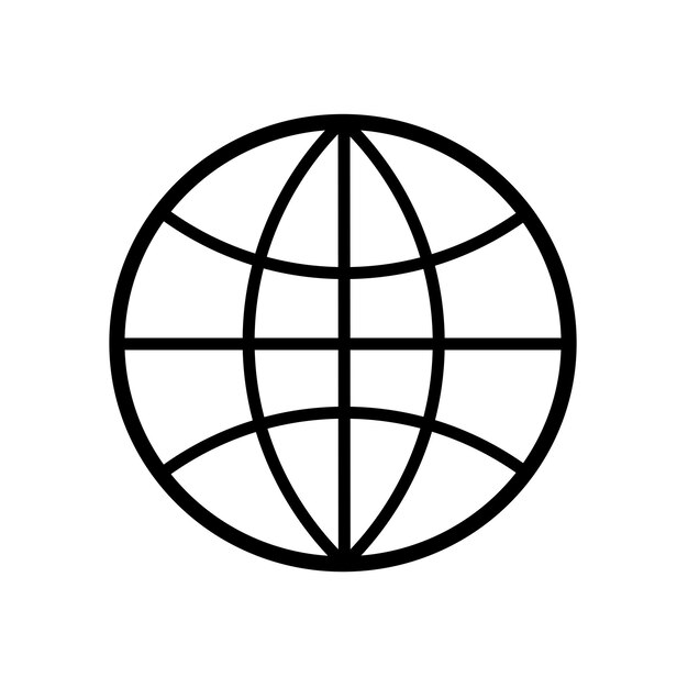 plantilla vectorial de diseño de icono de globo