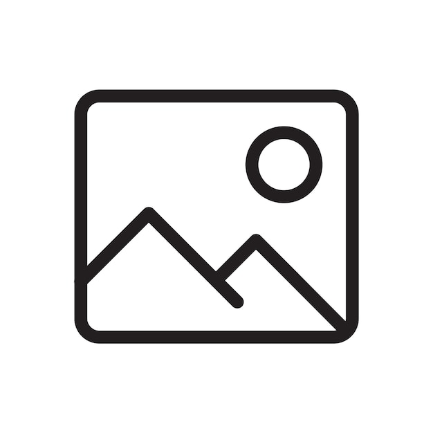 plantilla vectorial de diseño de icono de imagen