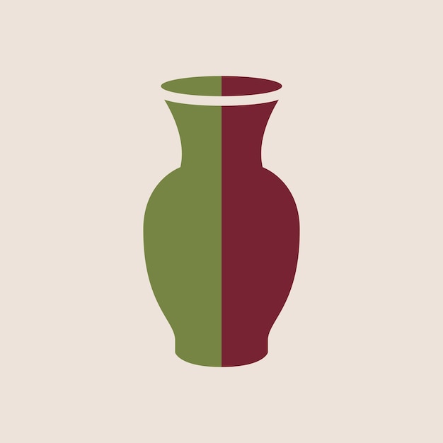 plantilla vectorial de diseño de icono de jarrón