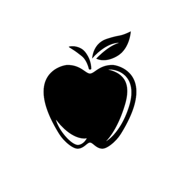 plantilla vectorial de diseño de icono de manzana