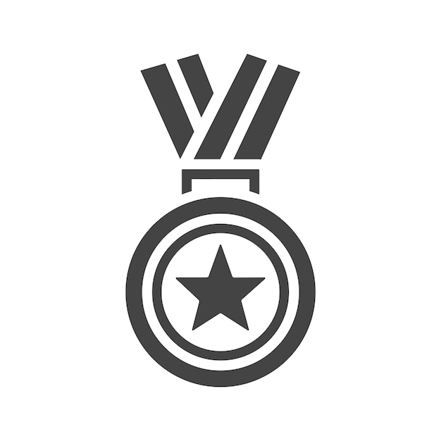 plantilla vectorial de diseño de icono de medalla