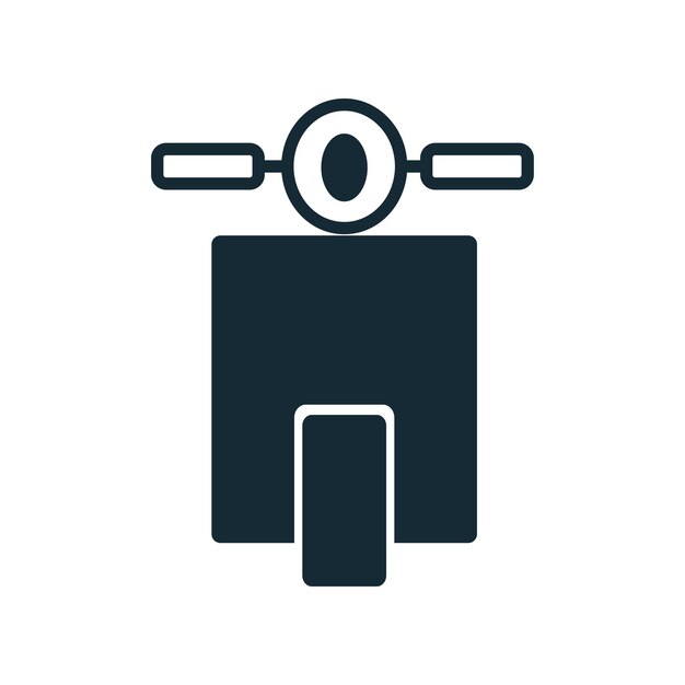 plantilla vectorial de diseño de icono de scooter