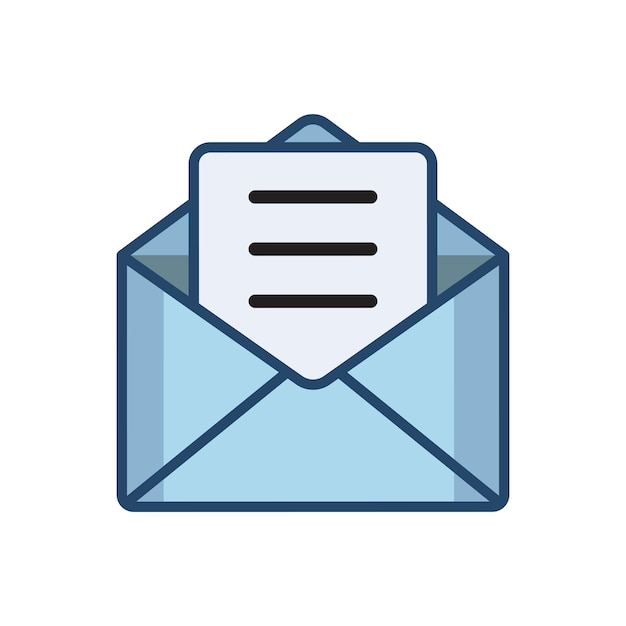 plantilla vectorial de diseño de icono de sobre