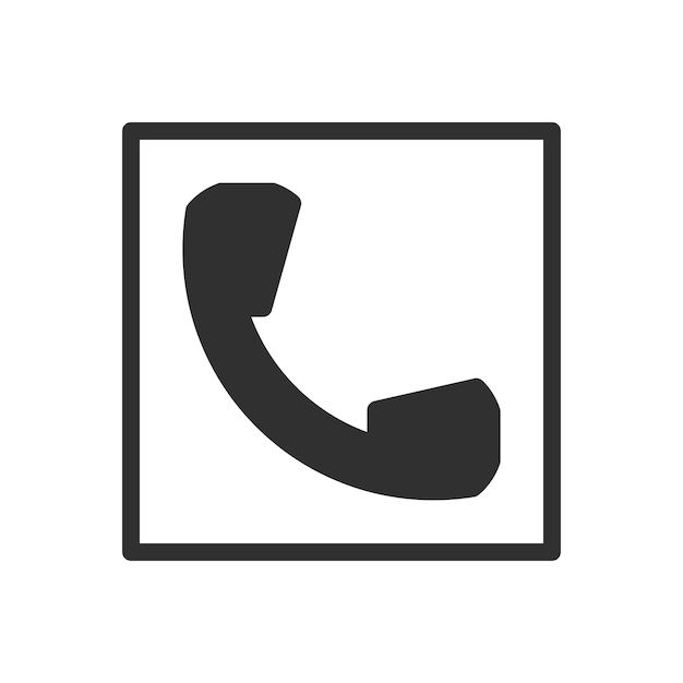 plantilla vectorial de diseño de icono de teléfono