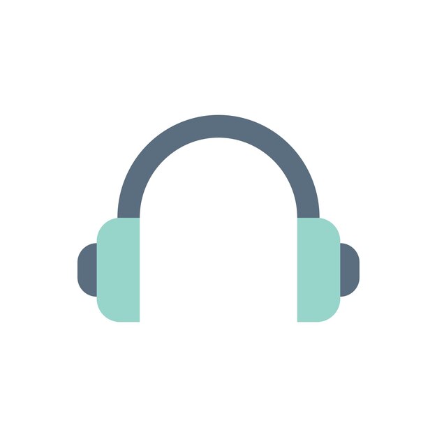 plantilla vectorial de diseño de iconos de auriculares