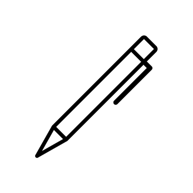 plantilla vectorial de diseño de iconos de bolígrafo