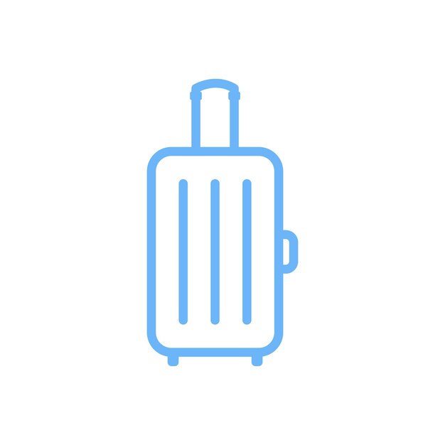 plantilla vectorial de diseño de íconos de bolsas de viaje