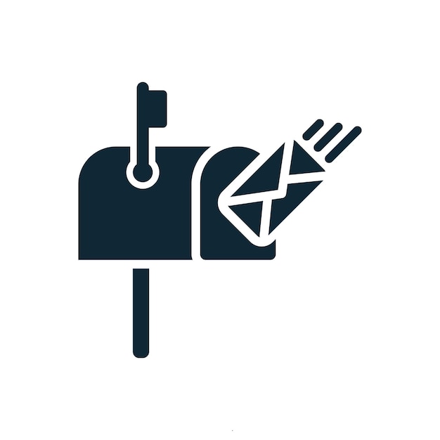 plantilla vectorial de diseño de iconos de buzones