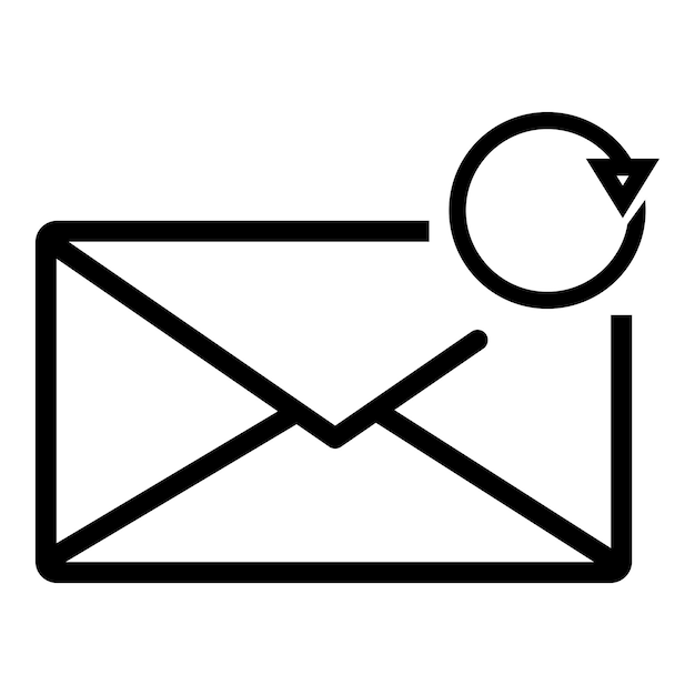 plantilla vectorial de diseño de íconos de correo simple y moderna
