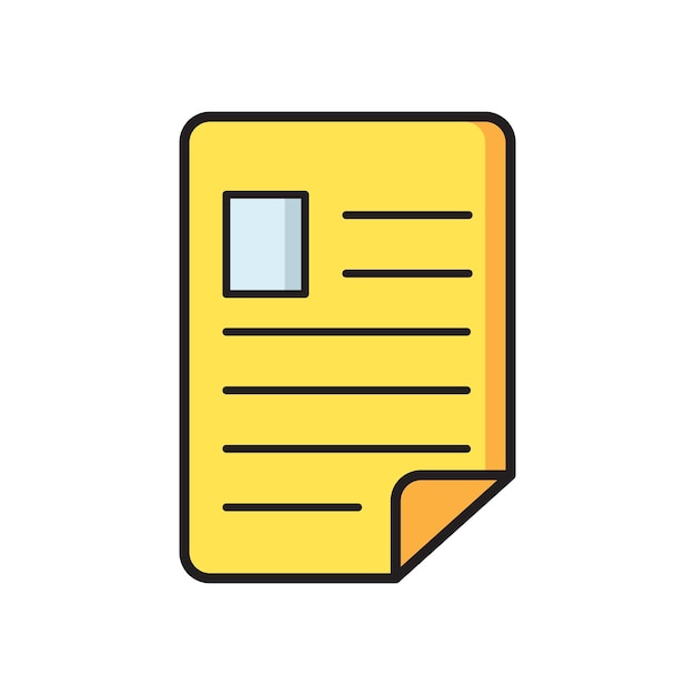 plantilla vectorial de diseño de íconos de documentos