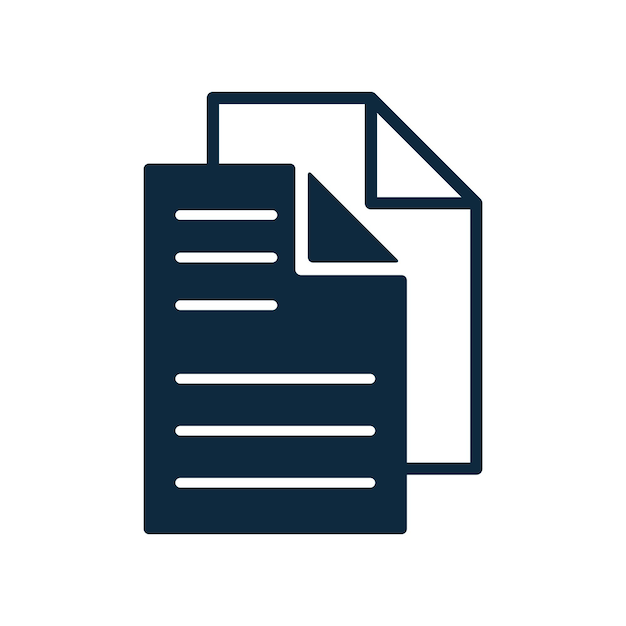 plantilla vectorial de diseño de íconos de documentos