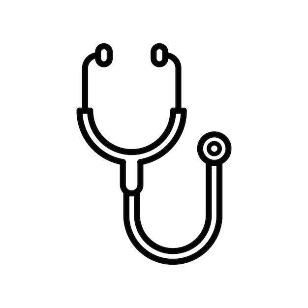 plantilla vectorial de diseño de iconos de estetoscopio