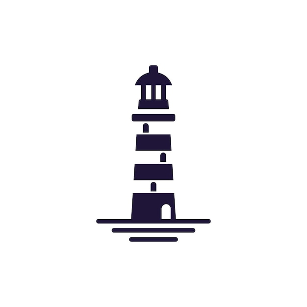 plantilla vectorial de diseño de iconos de faro