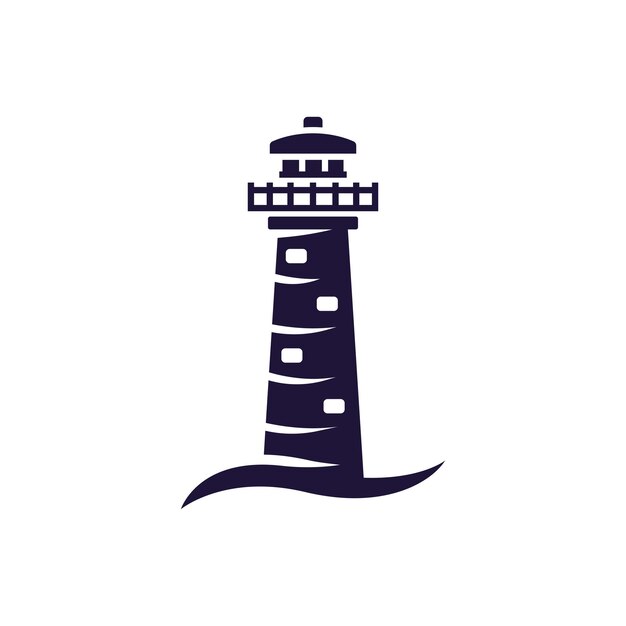 plantilla vectorial de diseño de iconos de faro