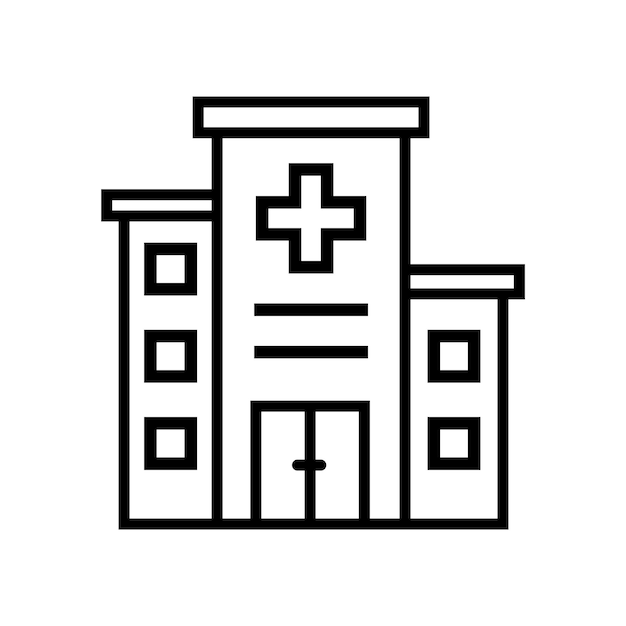 plantilla vectorial de diseño de iconos de hospitales
