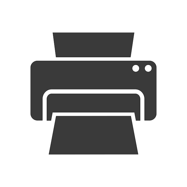 plantilla vectorial de diseño de iconos de impresora