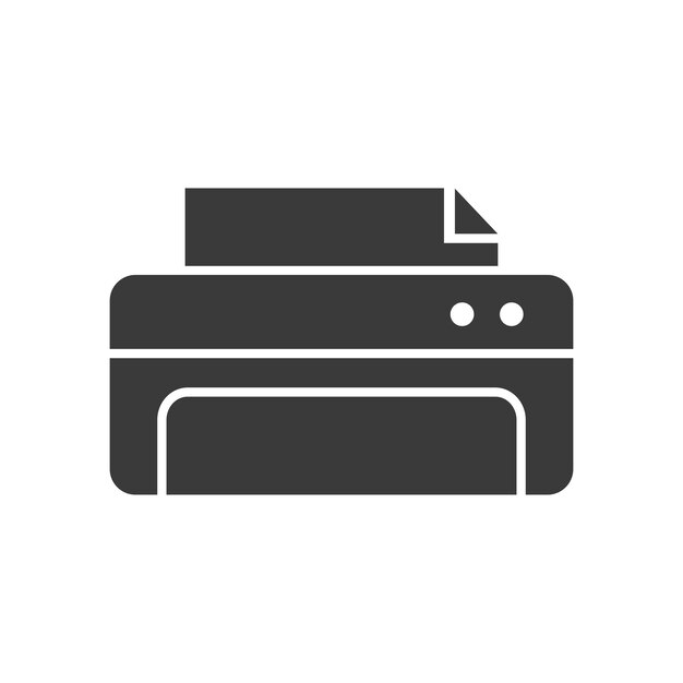 plantilla vectorial de diseño de iconos de impresora