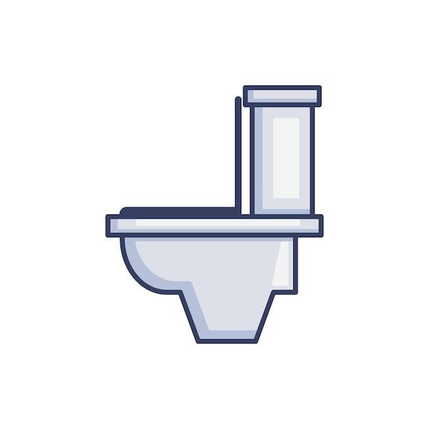 plantilla vectorial de diseño de iconos de inodoros