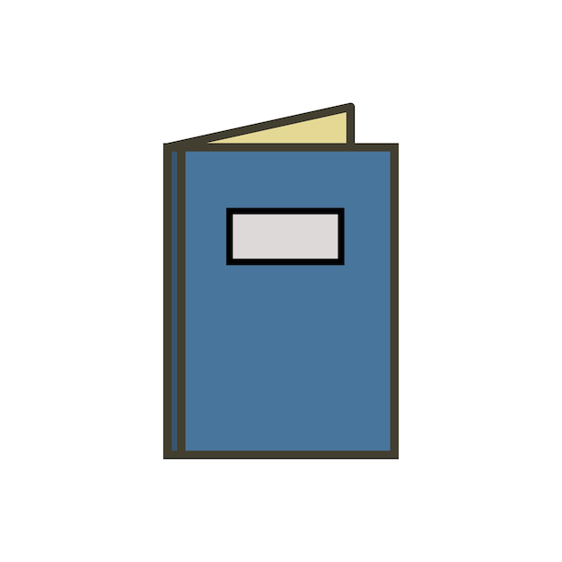 plantilla vectorial de diseño de íconos de libros