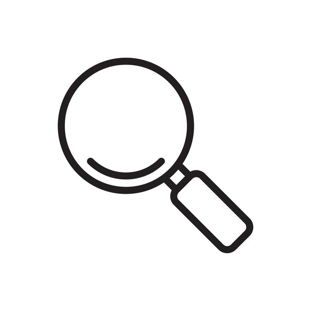 plantilla vectorial de diseño de iconos de lupas