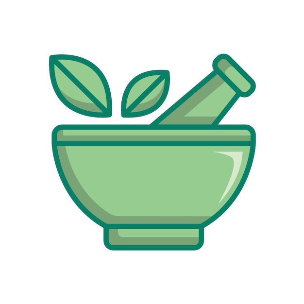 plantilla vectorial de diseño de íconos de mortero y pestillo